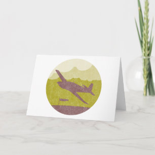 Vintage Aeroplane Card