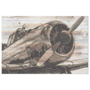 Vintage Aeroplane Decoupage Tissue Paper