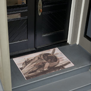 Vintage Aeroplane Doormat