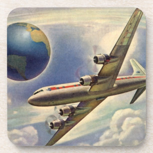Vintage Aeroplane Flying Around the World in Cloud Coaster