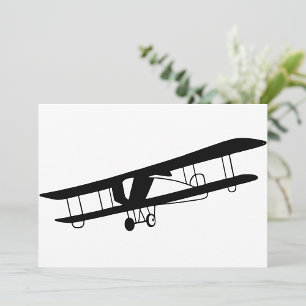 Vintage Aeroplane Invitations