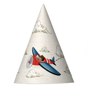 Vintage Aeroplane Paper Party Hats