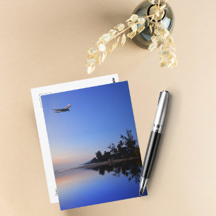 Vintage Aeroplane photo, Cool Aviation Birthday Postcard