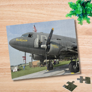 Vintage Aeroplane Photo Pilot Aviation Fun Aircraf Jigsaw Puzzle