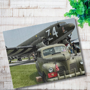 Vintage Aeroplane Photo Pilot Dad Birthday Aviatio Jigsaw Puzzle