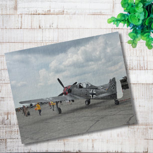 Vintage Aeroplane Photo Pilot Dad Birthday Aviatio Jigsaw Puzzle