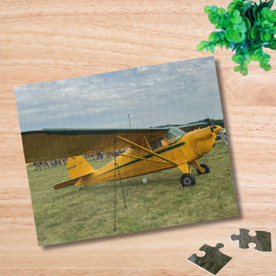 Vintage Aeroplane Photo Pilot Dad Birthday Aviatio Jigsaw Puzzle