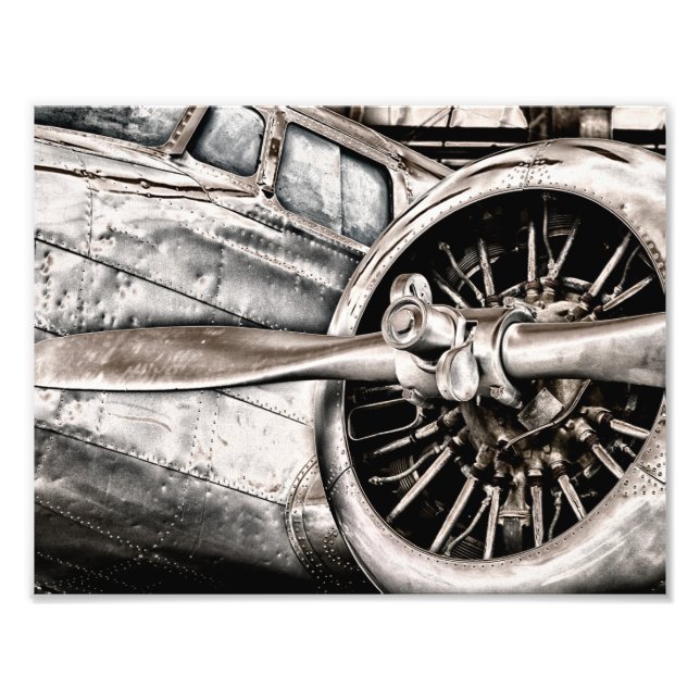 Vintage Aeroplane Photo Print (Front)
