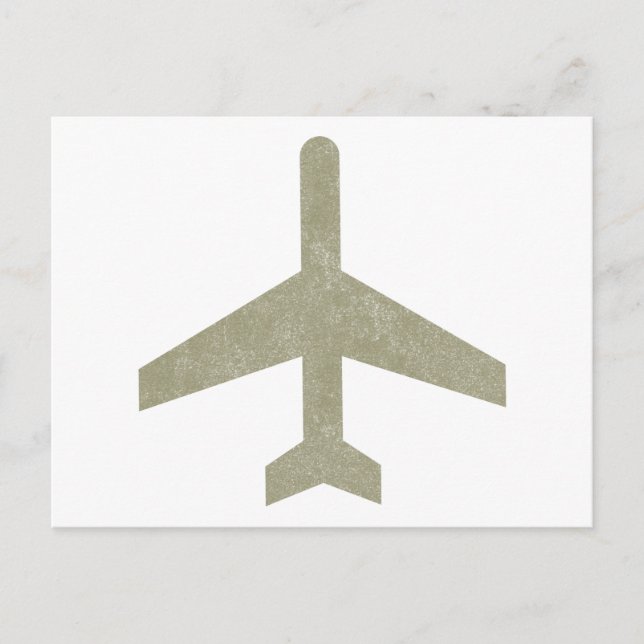 Vintage Aeroplane Postcard (Front)