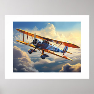 Vintage Aeroplane Poster