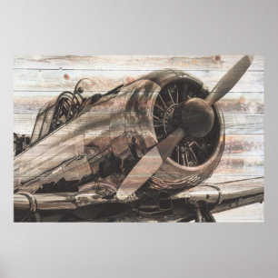 Vintage Aeroplane Poster