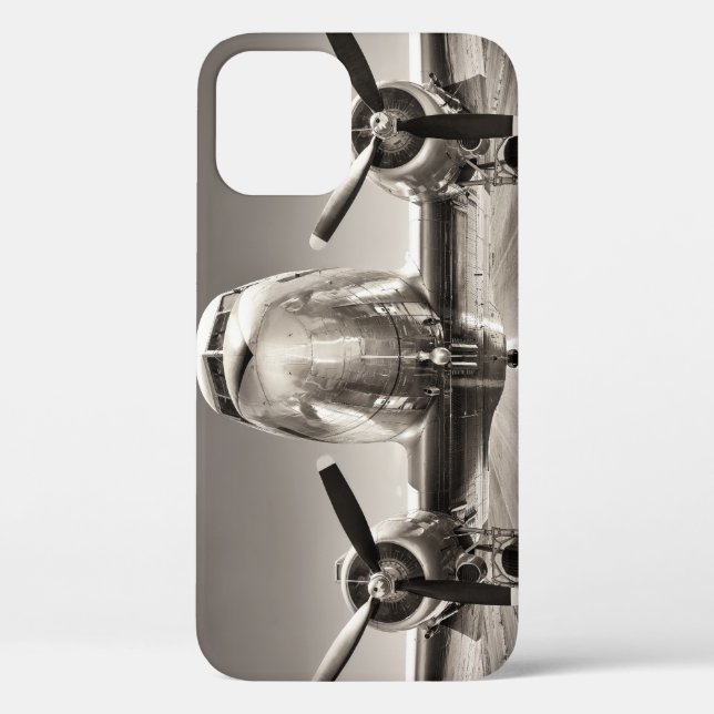 Vintage Aeroplane Runway Scene Case-Mate iPhone Case (Back)