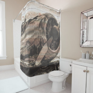 Vintage Aeroplane Shower Curtain