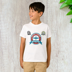 Vintage Aeroplane Tourism Adventures Logo Aviation T-Shirt