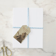 Vintage Aeroplane Wedding Favour Tags