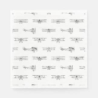 Vintage Aeroplanes Aviation Themed CUSTOM COLOR Napkin