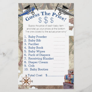 Vintage Aeroplanes & World Map Guess The Prices