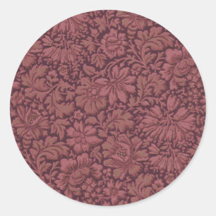 Vintage Aesthetic All Over Floral Print Classic Round Sticker