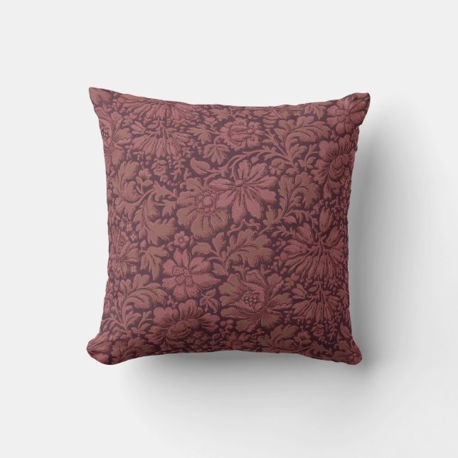 Vintage Aesthetic All Over Floral Print Cushion (Front)