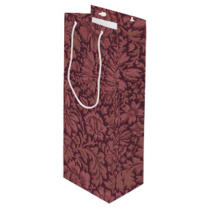 Vintage Aesthetic All Over Floral Print Wine Gift Bag