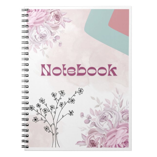 Vintage Aesthetic College Ruled Lined Notebook (Front)