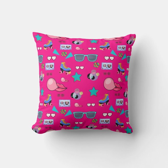 Vintage Aesthetic Pop Culture Design Cushion (Front)