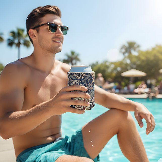 Vintage Aesthetics: Honeysuckle Elegance Can Cooler (Creator Uploaded)