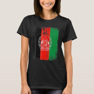 Vintage Afghanistan Afghan Flag Afghanistan Suppor T-Shirt