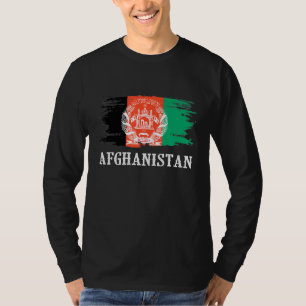 Vintage Afghanistan Flag I Love Afghanistan T-Shirt