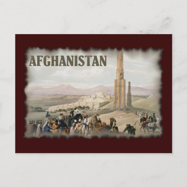 Vintage Afghanistan Postcard (Front)