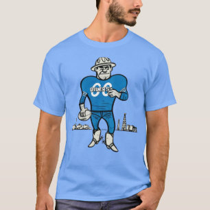 Vintage AFL Houston Oilers Mascot Roughneck T-Shirt