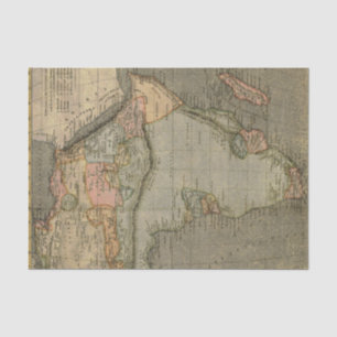 Vintage Africa Map Tissue Paper