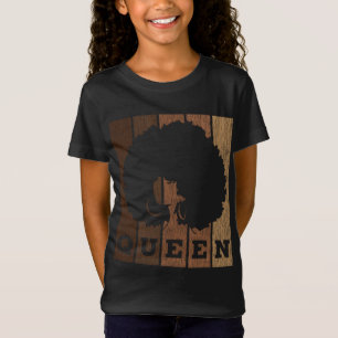 Vintage African Afro Queen Pride Melanin Black Que T-Shirt