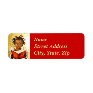 Vintage African American Angel Christmas Mailing
