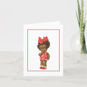 Vintage African American Child Note Card