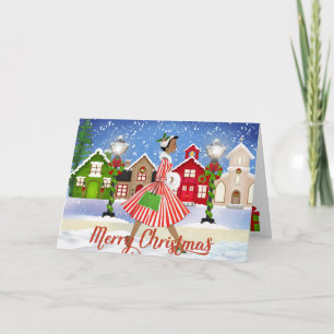 Vintage African American Christmas Card