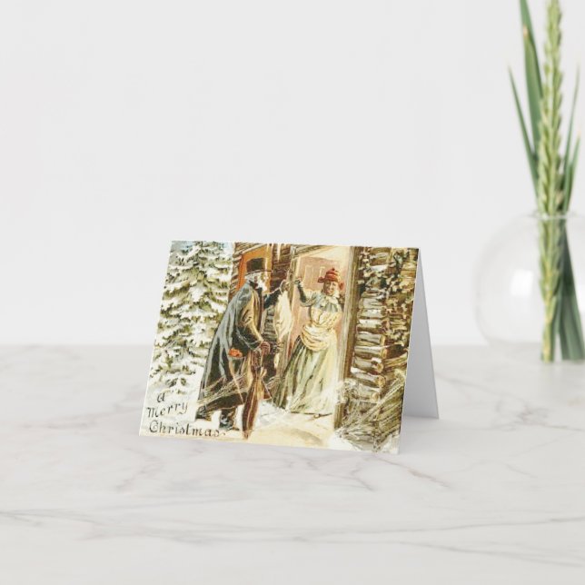 Vintage African American Christmas Card (Front)