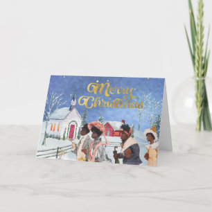 Vintage African American Christmas Card