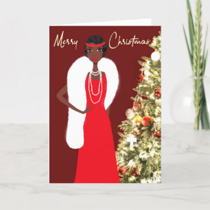 Vintage African American Christmas Card