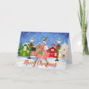 Vintage African American Christmas Card