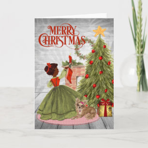 Vintage African American Christmas Card 