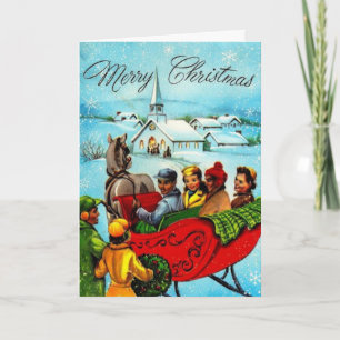 Vintage African American Christmas Card