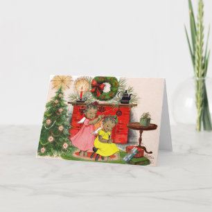 Vintage African American Christmas Card