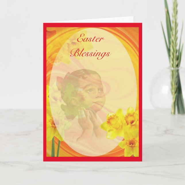 Vintage African American Easter Card (Front)