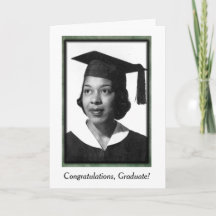 Vintage African American Graduation Card