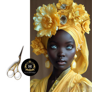 Vintage African American Woman Decoupage  Tissue Paper