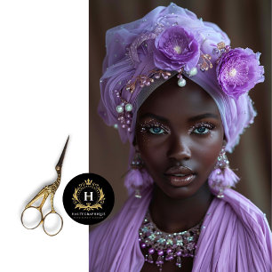 Vintage African American Woman Decoupage  Tissue Paper