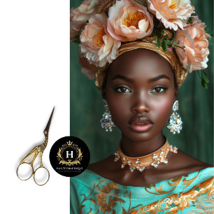 Vintage African American Woman Decoupage  Tissue Paper