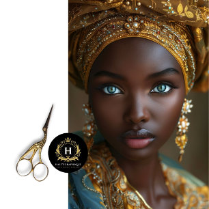 Vintage African American Woman Decoupage  Tissue Paper