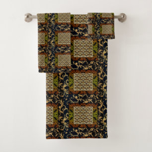 Vintage African Royalty Bath Towel Set